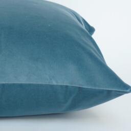 Cornflower Blue Velvet Pillow // Light Cushion - thumbnail 2