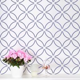 Fuji Allover - Large Wall Stencils For Cheap Room Makeover Stencils Diy Wall Decor - thumbnail 1