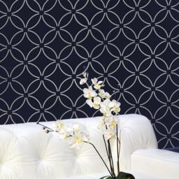 Fuji Allover - Large Wall Stencils For Cheap Room Makeover Stencils Diy Wall Decor - thumbnail 2