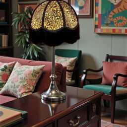 Leopard Print Floor Standard Lampshade Bedside Lamps Table Lamp Shades Ceiling Lights Pendants, Animal Print Fabric - thumbnail 3