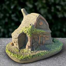 Outdoor Fairy House Statue Concrete Sculpture Cement Figurine Garden & Home Ornament Handmade Art Front Door Decor - thumbnail 3