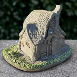Outdoor Fairy House Statue Concrete Sculpture Cement Figurine Garden & Home Ornament Handmade Art Front Door Decor - thumbnail 4