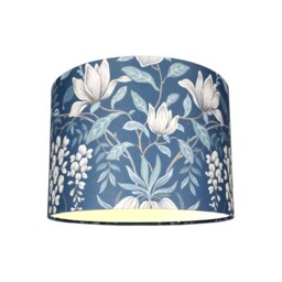 Lampshades in Laura Ashley Parterre Dark Seaspray Blue Fabric Handmade Various Sizes Free Delivery - thumbnail 2