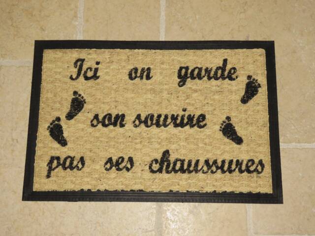 Personalized Doormat With A Funny Phrase, Humorous Doormat, Entrance Mat, Personalized Name - image 1