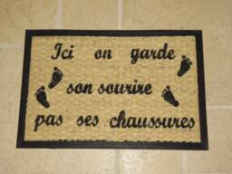 Personalized Doormat With A Funny Phrase, Humorous Doormat, Entrance Mat, Personalized Name - thumbnail 1