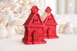 Whimsical Gingerbread House Scented Candle - Christmas Charm Handmade Gift Warming Gift Candle