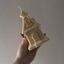 Whimsical Gingerbread House Scented Candle - Christmas Charm Handmade Gift Warming Gift Candle - thumbnail 4