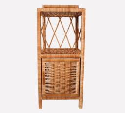 Wicker Bookcase, Wicker Shelf, Cabinet, Bedside Furniture, Kids - thumbnail 1