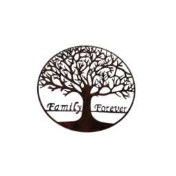 "Large 50cm Mirrored Wall Art Bronze Tree Of Life " - thumbnail 4