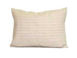 Tan Ticking Pillow Cover Sale, Cover, Farmhouse Covers For 12x16, 12x18 Or 12x20 Lumbar Pillows - thumbnail 1