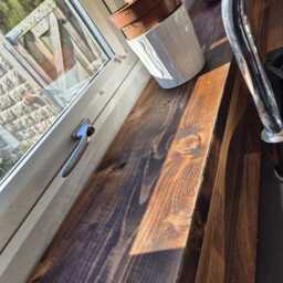 Rustic Window Sills - Reclaimed Wood Ledge Shelf Farmhouse Decor Display Stand Bathroom Sill Plant - thumbnail 2