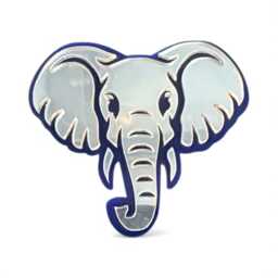 Shatterproof Acrylic Elephant Mirror, Laser Polished Edges, Colorful Frame, Custom Sizes - thumbnail 2
