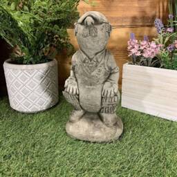 stone Garden Cricket Wicket Keeper Gift Cricketer Concrete Ornament - thumbnail 4