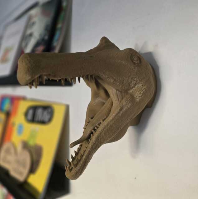 Irritator Head Wall Art - Dinosaur Mount- 3D Printed - image 1