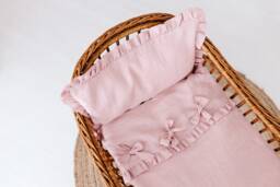 Linen Baby Bedding Set - Blush Pink Toddler