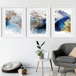 Abstract Birds Framed Art Print Trio - thumbnail 3