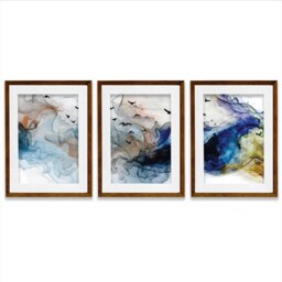 Abstract Birds Framed Art Print Trio - thumbnail 4