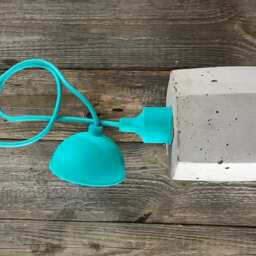 lb1 Gray Concrete Hexagon Lamp - thumbnail 3