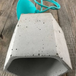 lb1 Gray Concrete Hexagon Lamp - thumbnail 2