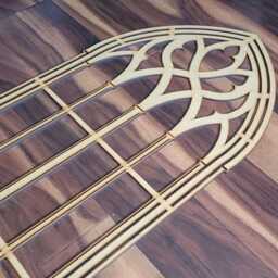 Laser Cut Mdf Church Window Wall Art Sacred Geometry Decor, 2Ft X 4Ft 006 - thumbnail 3