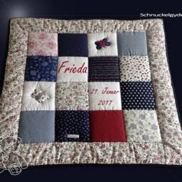 Crawling Blanket With Name, Baby Blanket, Crawling Name Frieda Patchwork Personalized - thumbnail 2
