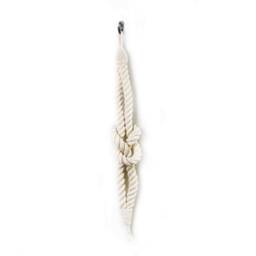 Cotton Reef Knot Curtain Tie Back, Coastal Bohemian Boho Chic Hamptons Decor - thumbnail 3