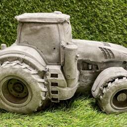 Large Tractor Concrete Garden Ornament Frost Treated/Farm Farmer Decoration Sculpture Gift - thumbnail 2