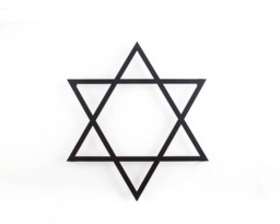 Laser Cut Metal Star Of David Wall Art Modern Home Decor - 19x19 Inches - thumbnail 1