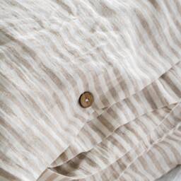 Natural Linen Duvet Cover - Washed Fabric Comforter Quilt For Queen, King, Twin Or Custom Sizes 1 - thumbnail 2