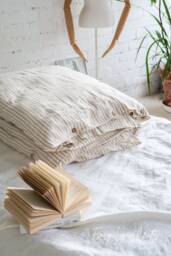 Natural Linen Duvet Cover - Washed Fabric Comforter Quilt For Queen, King, Twin Or Custom Sizes 1