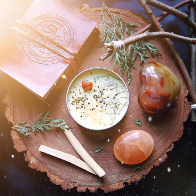 Energising Witchy Wiccan Candle - image 1