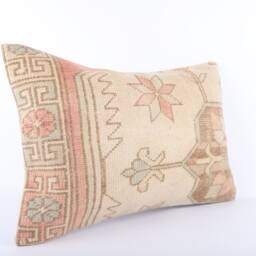 16x24 Turkish Kilim Pillow Cover Vintage Floral Throw - thumbnail 2