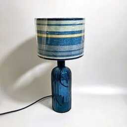 Recycled Glass Ripple Lamp 41cm - thumbnail 2
