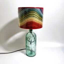Recycled Glass Ripple Lamp 41cm - thumbnail 3