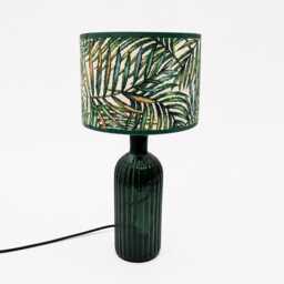 Recycled Glass Ripple Lamp 41cm - thumbnail 1