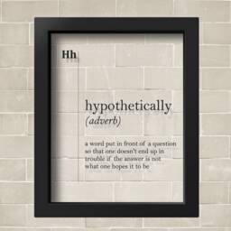 Transparent Hypothetically Definition Funny Print Lawyer Gift Modern Poster Minimalism Scandinavian Office Decor - thumbnail 2