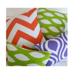 Lavender Purple & White Thistle Decorative Throw Pillow Cover/Case Cushion 12x20 - thumbnail 2