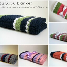 Preppy Baby Reversible Crochet Blanket Pattern - thumbnail 4