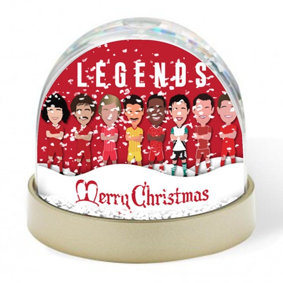 Liverpool Legends Vector Heroes Christmas Snow Globe Fowler Gerrard Etc Great Gift