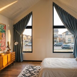 Sloped Window Curtains, Curtains For Apex Windows, Gable Windows, Angled Window Ceilings Type 3 - thumbnail 2