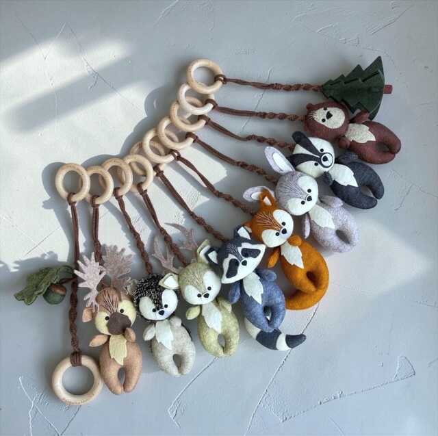 Woodland Play Gym Toy Set Of 10 - image 1