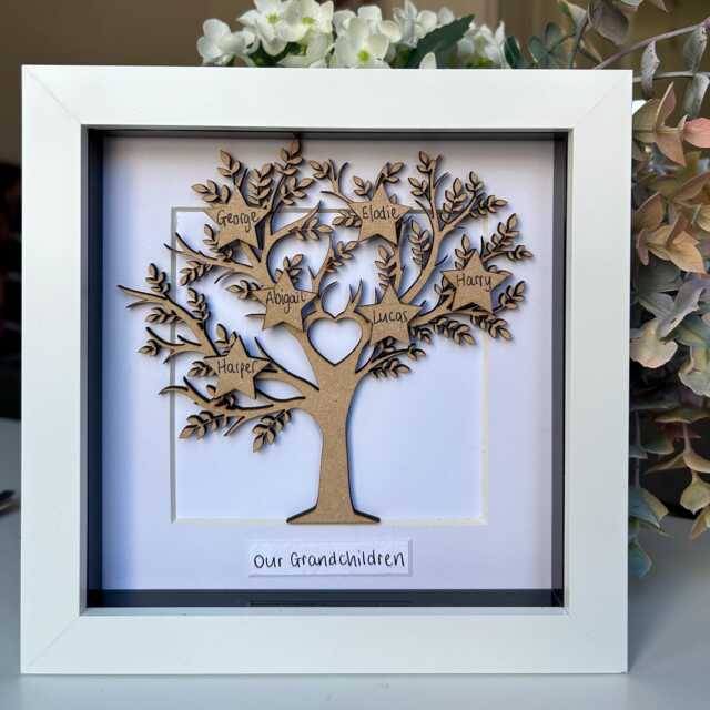 Grandchildren Family Tree Gift Personalised Grandparent Keepsake - image 1