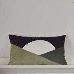 Cushion Cover 35x60 - Handmade in France Corduroy - thumbnail 4