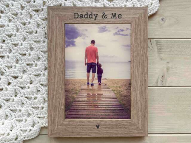 Daddy & Me Photo Frame, Gift For Dad, Father's Day Daddy, Picture Birthday For From Child 5x7 Or 6x4 - image 1