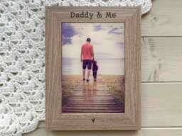 Daddy & Me Photo Frame, Gift For Dad, Father's Day Daddy, Picture Birthday For From Child 5x7 Or 6x4 - thumbnail 1