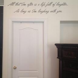 All That I'm After Is A Life Full Of Laughter.... As Long I'm Laughing With You Interior Vinyl Wall Decal - thumbnail 2