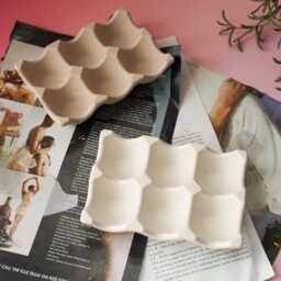 Handmade Concrete Egg Candle Holder Nordic Jewelry Tray - thumbnail 3