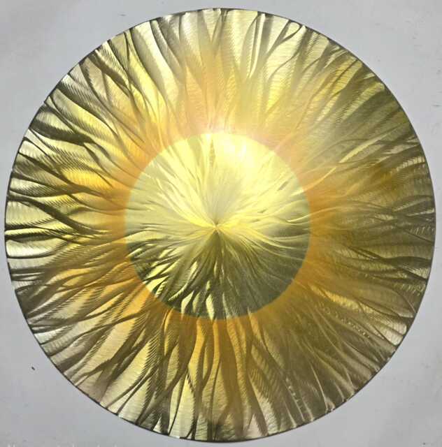Sunshine. Modern Abstract Circular Metal Wall Art. Indoor/Outdoor - image 1