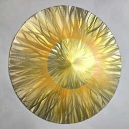 Sunshine. Modern Abstract Circular Metal Wall Art. Indoor/Outdoor - thumbnail 3