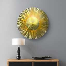 Sunshine. Modern Abstract Circular Metal Wall Art. Indoor/Outdoor - thumbnail 2